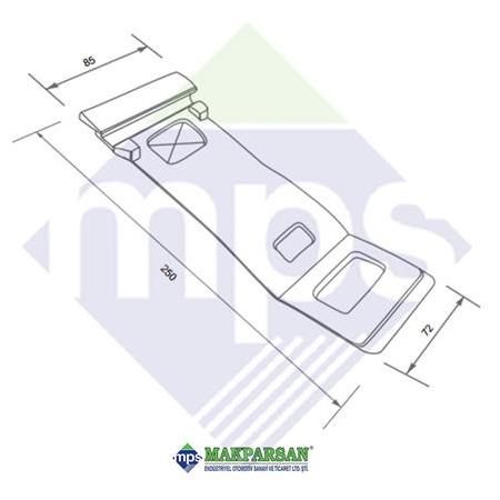 MERCEDES AXOR/ACTROS/MP2-MP3 ÇAMURLUK LASTİĞİ / 9415220167