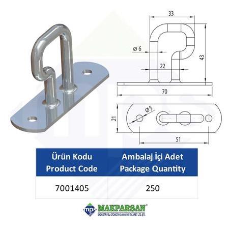 ÇADIR KANCASI RADÜSLÜ
