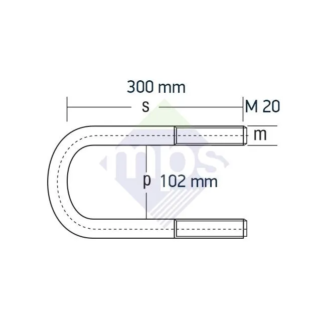 PROFESYONEL ÖN BAĞLANTI M20×1.5/102x300