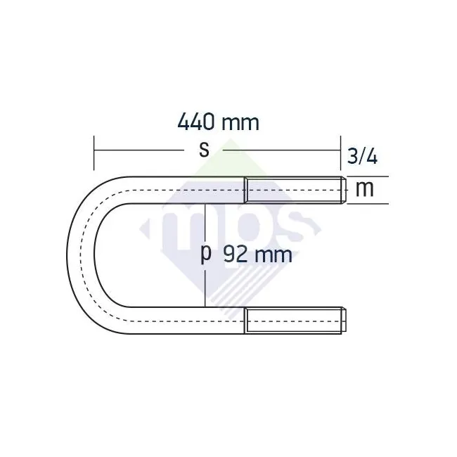 DEV FATİH ÖN BAĞLANTI 3/4x92x300