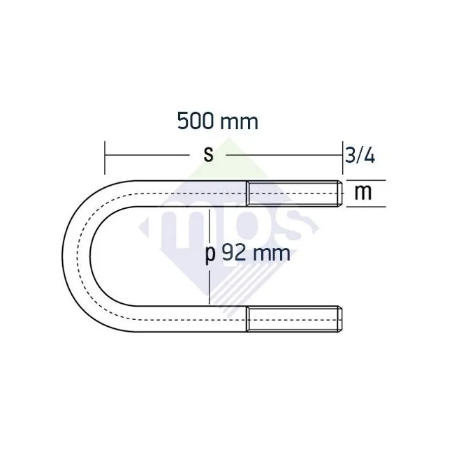 DEV FATİH ARKA BAĞLANTI 3/4x92x500