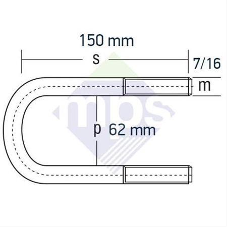 LEVEND ÖN BAĞLANTI 7/16x62x150