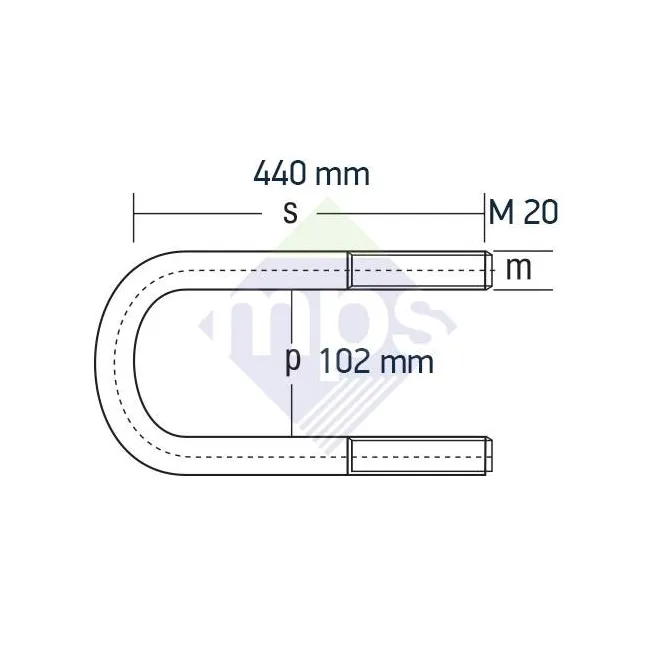 PROFESYONEL ARKA BAĞLANTI M20×1.5/102x440