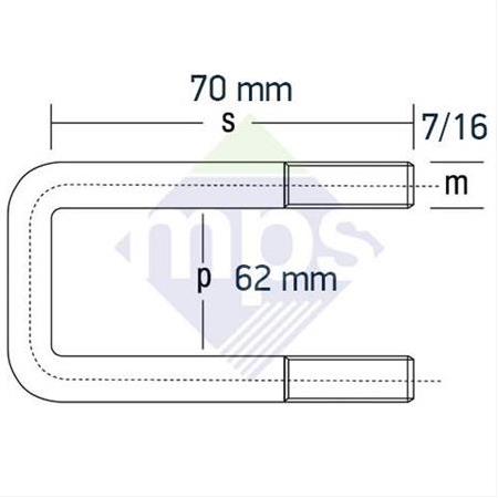 TRANSİT 900 ÖN BAĞLANTI 7/16x62x70