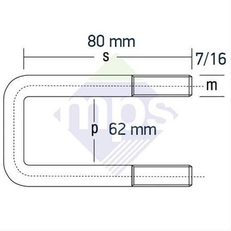TRANSİT 900 ÖN BAĞLANTI 7/16x62x80