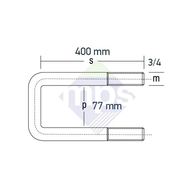 2520/2524/2530/3230 CARGO DİNGİL BAĞLANTI 3/4x77x400
