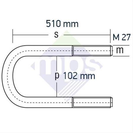 3536/4136 CARGO ARKA BAĞLANTI M27x102x510
