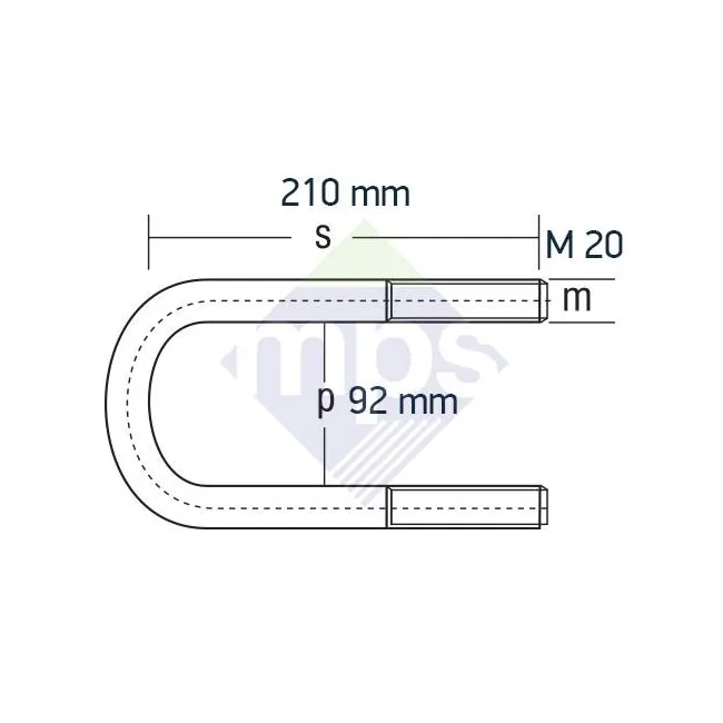 4140 MERCEDES ÖN BAĞLANTI M20x92x210