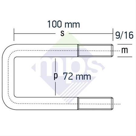 ISUZU ÖN BAĞLANTI 9/16x72x100