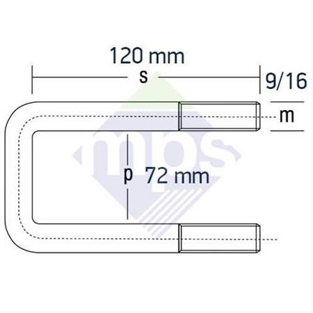 ISUZU ÖN BAĞLANTI 9/16x72x120