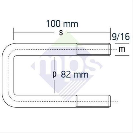 RENAULT MASTER ARKA BAĞLANTI 9/16x82x100