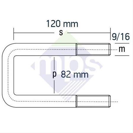 RENAULT MASTER ARKA BAĞLANTI 9/16x82x120