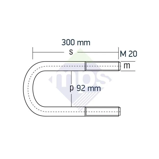 4140 MERCEDES ÖN BAĞLANTI M20x92x300