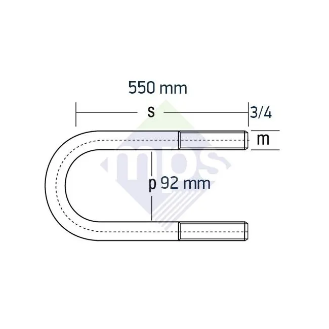 DEV FATİH ARKA BAĞLANTI 3/4x92x550