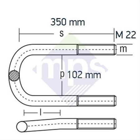 SCANIA ARKA BAĞLANTI M22x102x350