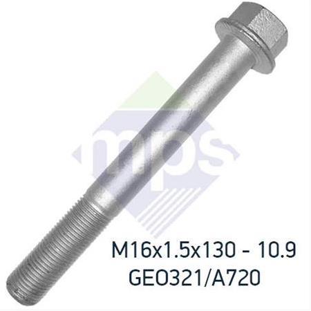 M16x1.5x130 ŞASİ CİVATASI FLANŞLI TIRTILLI 10.9
