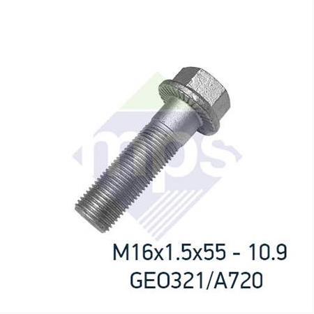 M16x1.5x55 ŞASİ CİVATASI FLANŞLI TIRTILLI 10.9 / 06028159016