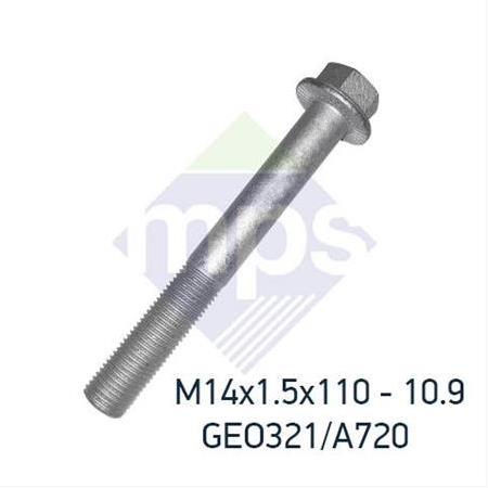 M14x1.5x110 ŞASİ CİVATASI FLANŞLI TIRTILLI 10.9