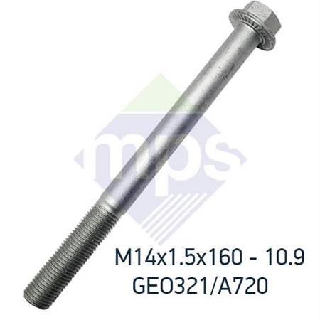 M14x1.5x160 ŞASİ CİVATASI FLANŞLI TIRTILLI 10.9