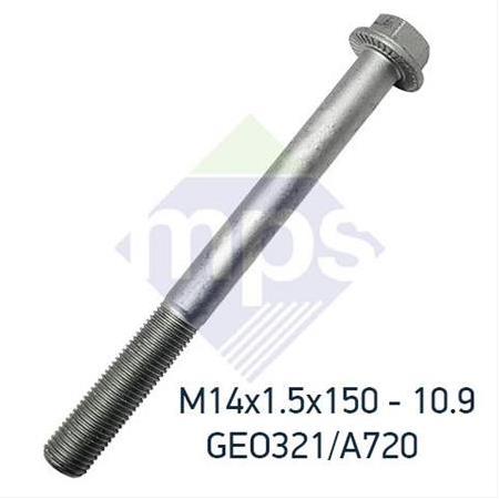 M14x1.5x150 ŞASİ CİVATASI FLANŞLI TIRTILLI 10.9