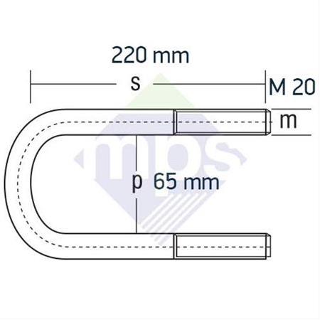 MİKSER BAĞLANTI M20x65x220