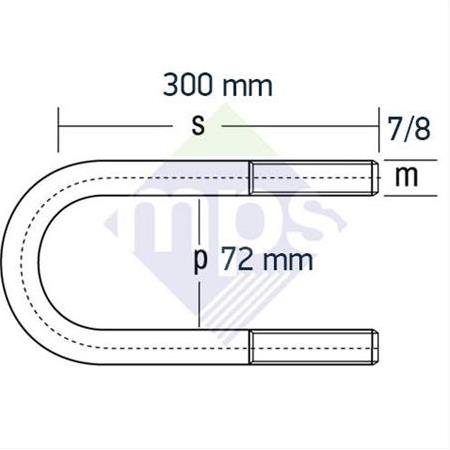 DORSE BAĞLANTI 7/8x72x300