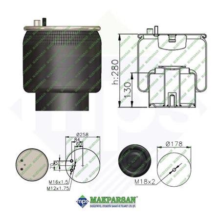 4882-K/METAL PİSTONLU KÖRÜK / MAN 81436006036