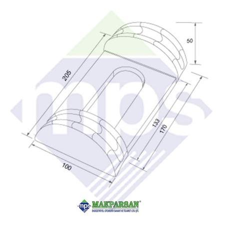 DİNGİL Z MAKAS TABLASI ÜST KEP 140x100