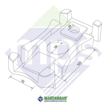 DİNGİL Z MAKAS TABLASI ORTA TABLA 120x70