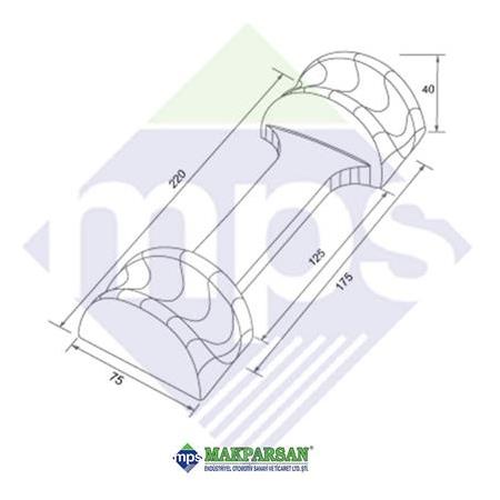 DİNGİL Z MAKAS TABLASI ÜST KEP 140x70