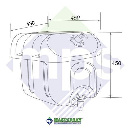 SU DEPOSU PLASTİK 50 LİTRE