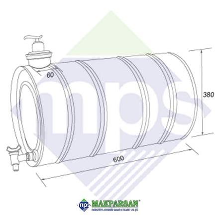 SU DEPOSU 430 KROM 70 LİTRE