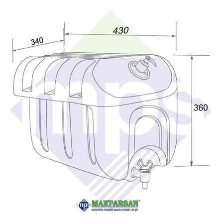 SU DEPOSU PLASTİK 30 LİTRE
