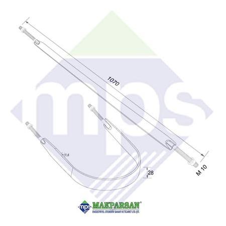 SU DEPOSU BAĞLANTI ÇEMBERİ UZUN 1070 MM-60/70/90 LİTRE