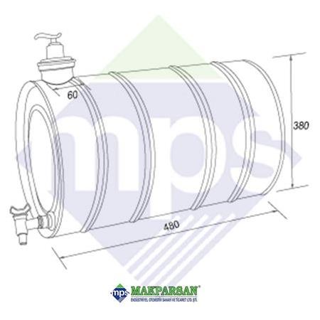 SU DEPOSU 430 KROM 60 LİTRE