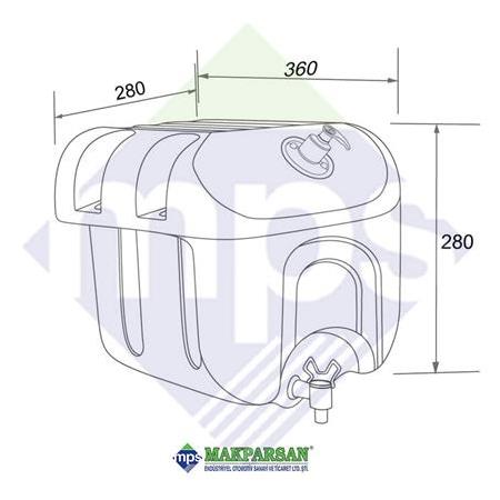 SU DEPOSU PLASTİK 18 LİTRE