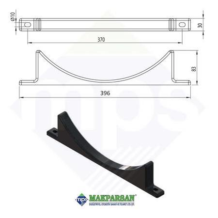 SU DEPOSU BAĞLANTI PLASTİĞİ UZUN 390 MM-60/70/90 LİTRE