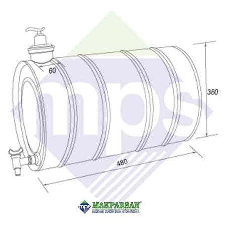 SU DEPOSU GALVANİZ 60 LİTRE