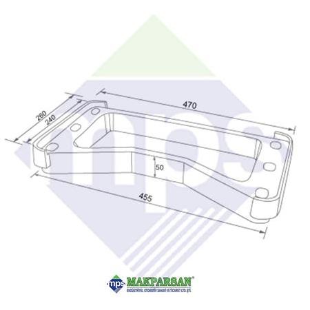 MAN/SCANIA UYUMLU PLEYT YÜKSELTME TAKOZU 50