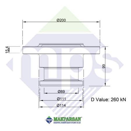 KİNG PİMİ KAFASI 3.5" FMC MARKA / KZ141201