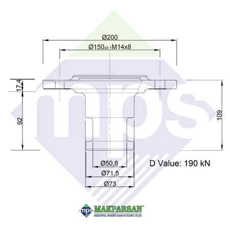 KİNG PİMİ KAFASI 2" E BELGELİ FMC MARKA / KZ101201