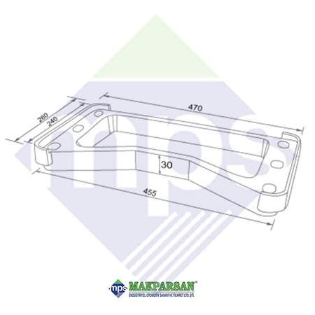 MAN/SCANIA UYUMLU PLEYT YÜKSELTME TAKOZU 30
