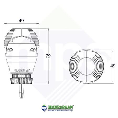 KARAVAN/RÖMORK KAPLİN KLİDİ DAKEN EUREKA 50 MM / 84900/84910