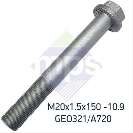 M20x1.5x150 BUGİ KOL CİVATASI FLANŞLI TIRTILLI 10.9 / 0049902504