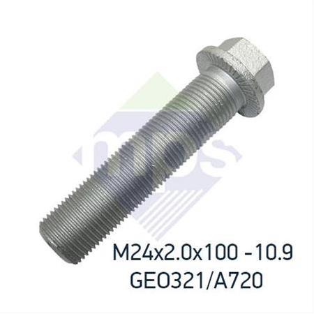M24x2.0x100 M30.28 V KOL GÖBEK CİVATA FLANŞLI TIRTILLI TAM DİŞ 10.9 / 0069908504