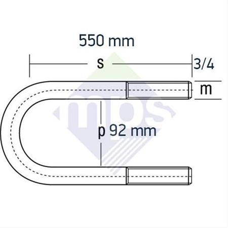 DEV FATİH ARKA BAĞLANTI 3/4x92x550
