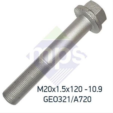 M20x1.5x120 BUGİ KOL CİVATASI FLANŞLI TIRTILLI 10.9
