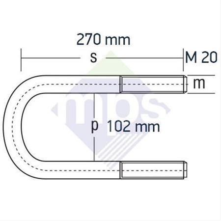 PROFESYONEL ÖN BAĞLANTI M20×1.5/102x270